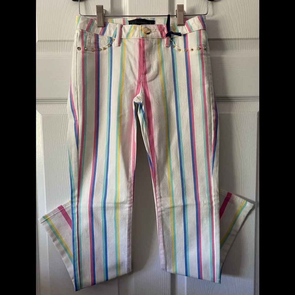 NWT Juicy Couture Girls Desk Chair Stripe Skinny